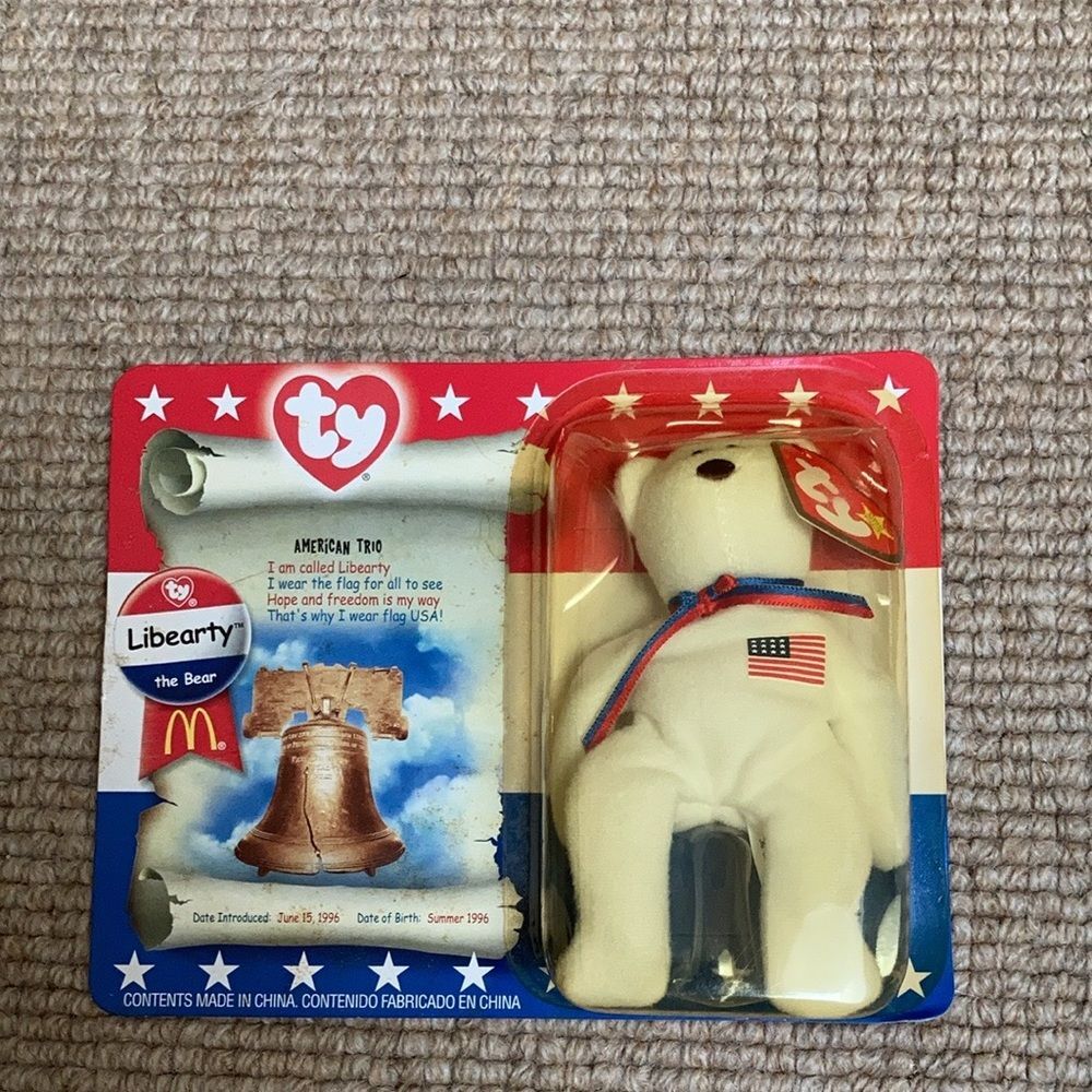 Libearty the Bear Teenie Beanie Baby